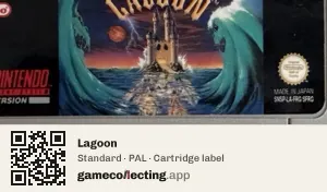 Lagoon Super Nintendo Entertainment System, PAL cartridge label