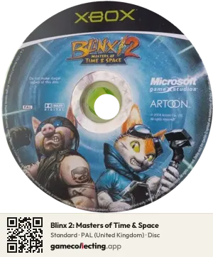 Blinx 2: Masters of Time & Space Xbox, PAL disc