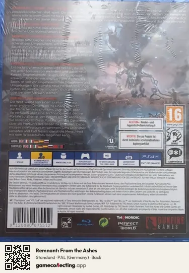 Remnant: From the Ashes PlayStation 4, Germany box back