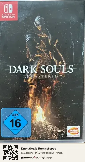 Dark Souls Remastered Nintendo Switch, Germany box front
