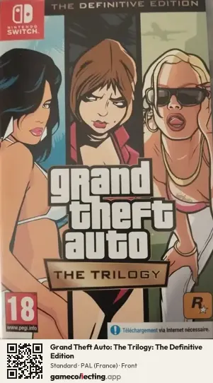 Grand Theft Auto: The Trilogy: The Definitive Edition Nintendo Switch, France box front