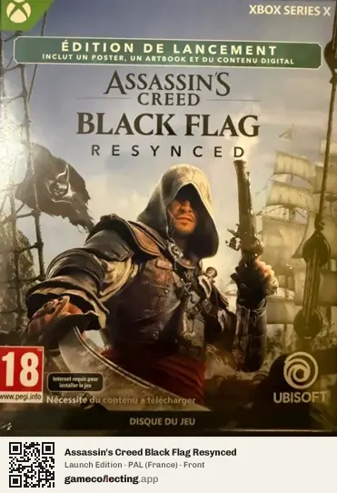 Assassin's Creed Black Flag Resynced Xbox Series X, France box front