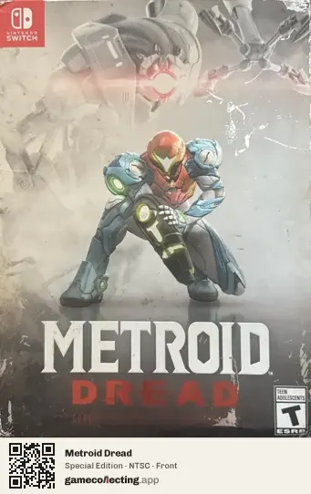 Metroid Dread Nintendo Switch, NTSC box front