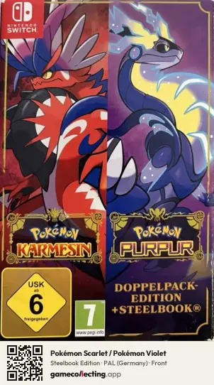 Pokémon Scarlet / Pokémon Violet Nintendo Switch, Germany box front