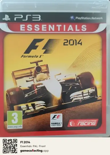 F1 2014 PlayStation 3, PAL box front