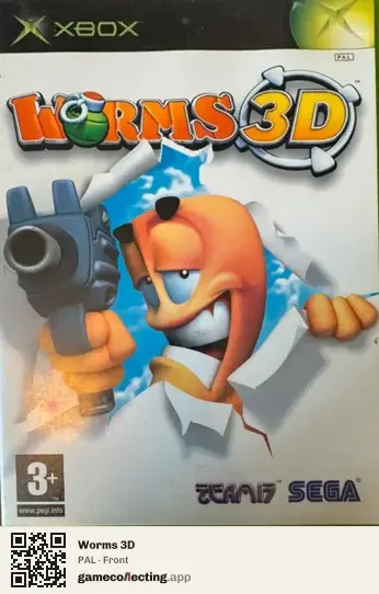 Worms 3D Xbox, PAL box front