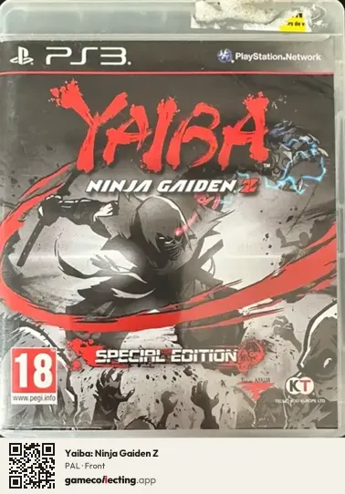 Yaiba: Ninja Gaiden Z PlayStation 3, PAL box front