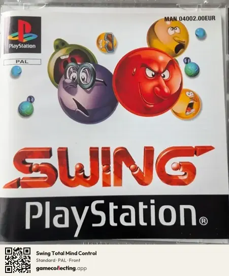Swing Total Mind Control PlayStation, PAL box front