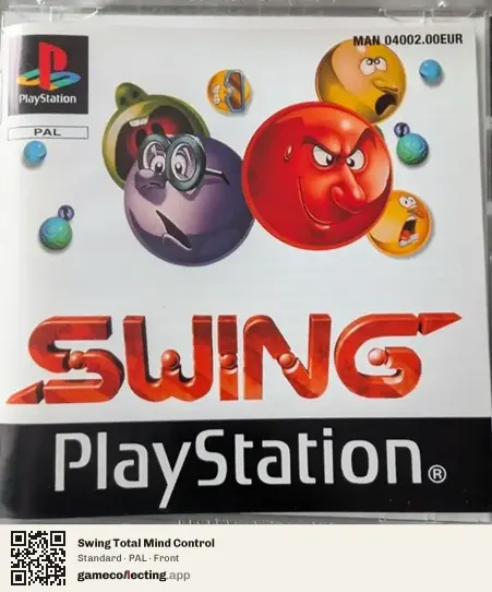Swing Total Mind Control PlayStation, PAL box front