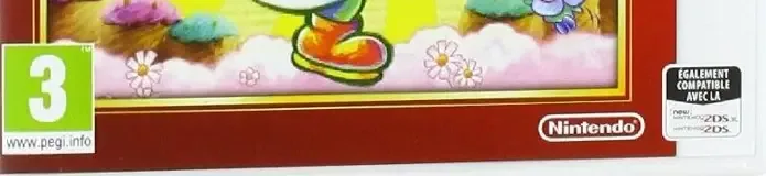 Yoshi's New Island, the PEGI square on its front