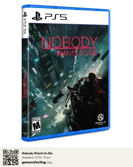Nobody Wants to Die PlayStation 5, NTSC box front
