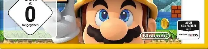 Super Mario Maker for Nintendo 3DS, the USK square on its front