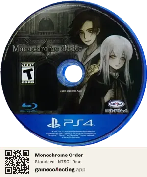 Monochrome Order PlayStation 4, NTSC disc