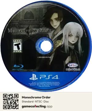 Monochrome Order PlayStation 4, NTSC disc