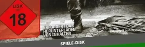 Call of Duty: Modern Warfare 4, the USK square on its front