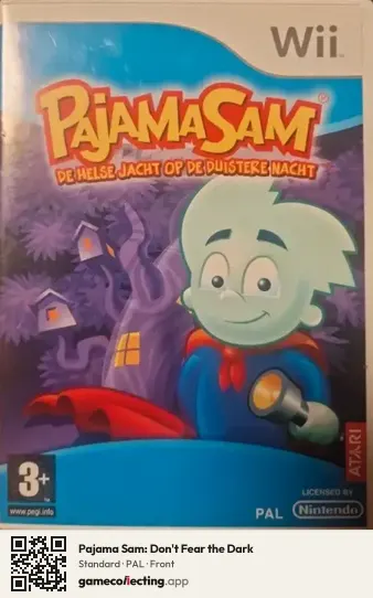 Pajama Sam: Don't Fear the Dark Nintendo Wii, PAL box front