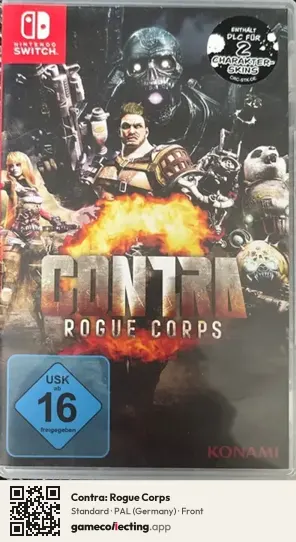 Contra: Rogue Corps Nintendo Switch, Germany box front