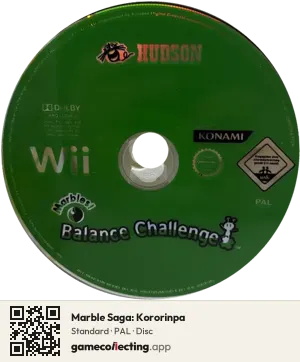 Marble Saga: Kororinpa Nintendo Wii, PAL disc