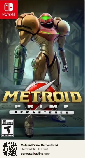 Metroid Prime Remastered Nintendo Switch, NTSC box front