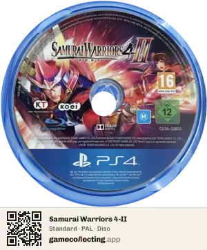 Samurai Warriors 4-II PlayStation 4, PAL disc