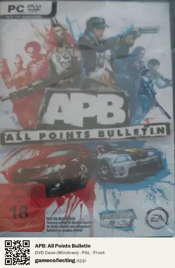 APB: All Points Bulletin Computer, PAL box front