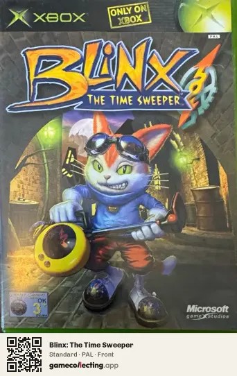 Blinx: The Time Sweeper Xbox, PAL box front