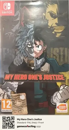 My Hero One's Justice Nintendo Switch, Italy box front