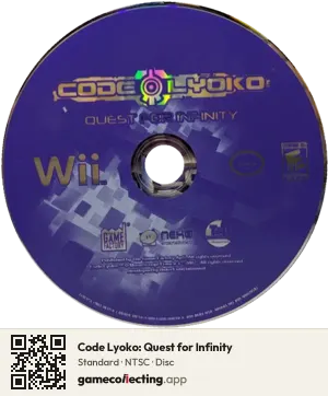 Code Lyoko: Quest for Infinity Nintendo Wii, NTSC disc