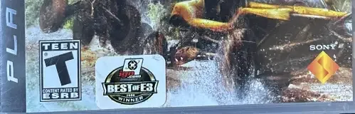 MotorStorm: Pacific Rift, the ESRB box on its front