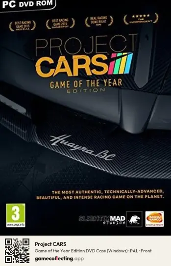 Project CARS Computer, PAL box front