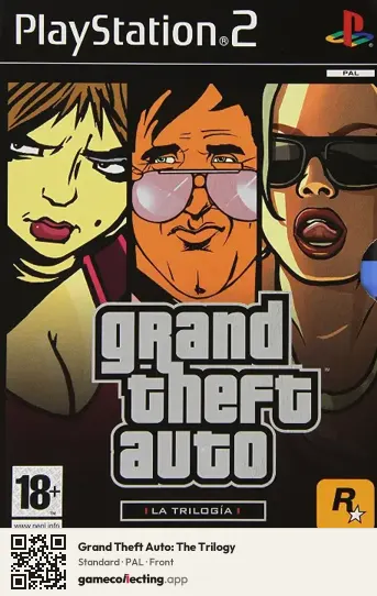 Grand Theft Auto: The Trilogy PlayStation 2, PAL box front