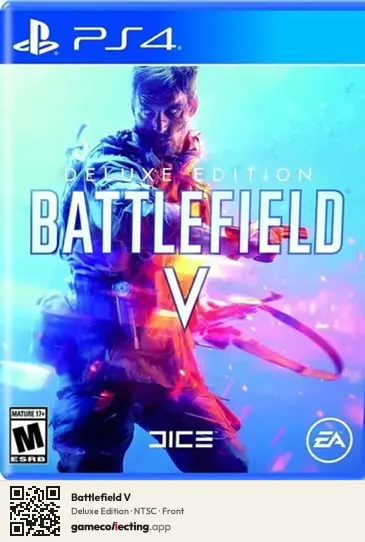 Battlefield V PlayStation 4, NTSC box front