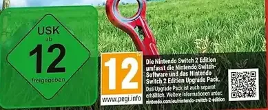 Xenoblade Chronicles: Definitive Edition, the USK square on its front