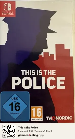 This Is the Police Nintendo Switch, Germany box front