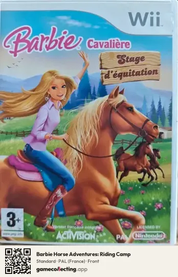 Barbie Horse Adventures: Riding Camp Nintendo Wii, France box front
