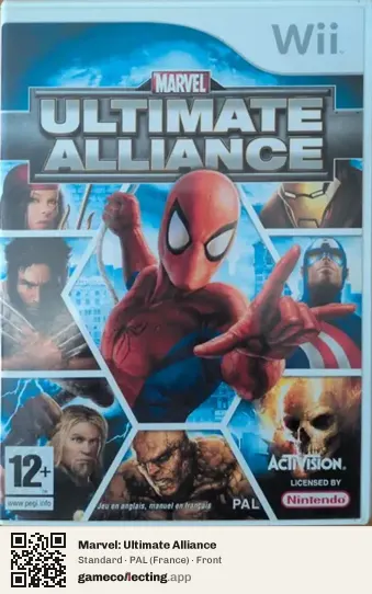 Marvel: Ultimate Alliance Nintendo Wii, France box front