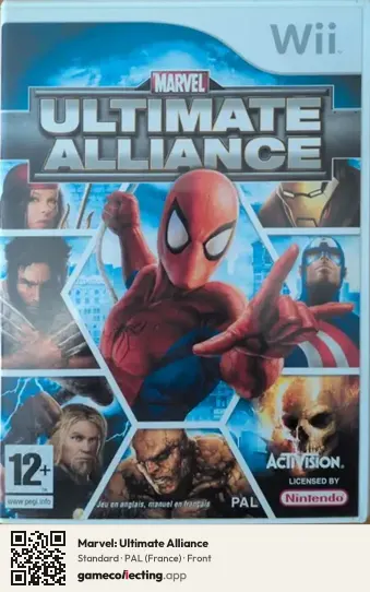 Marvel: Ultimate Alliance Nintendo Wii, France box front
