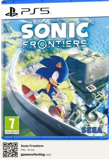 Sonic Frontiers PlayStation 5, PAL box front