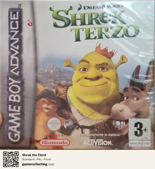 Shrek the Third Game Boy Advance, PAL box front