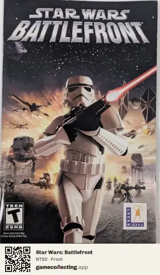 Star Wars: Battlefront PlayStation 2, NTSC box front