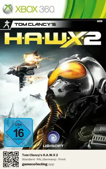 Tom Clancy's H.A.W.X 2 Xbox 360, Germany box front