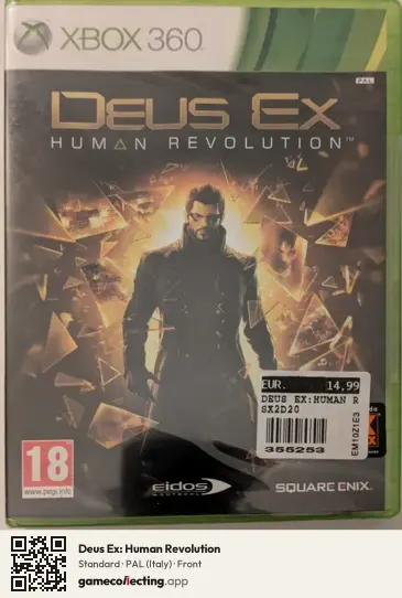 Deus Ex: Human Revolution Xbox 360, Italy box front