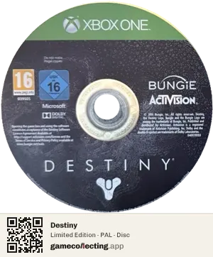 Destiny Xbox One, PAL disc