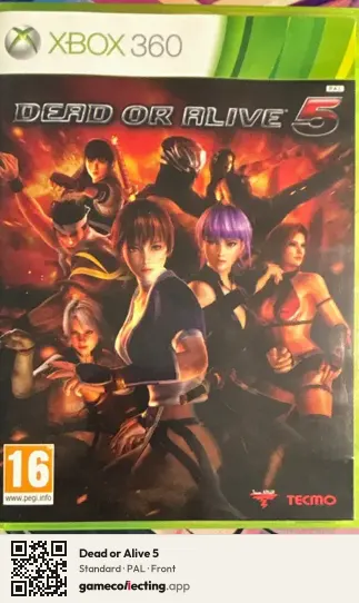 Dead or Alive 5 Xbox 360, PAL box front