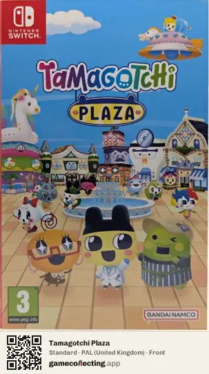 Tamagotchi Plaza Nintendo Switch, United Kingdom box front