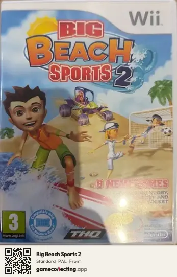 Big Beach Sports 2 Nintendo Wii, PAL box front