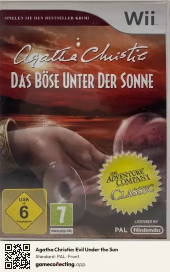 Agatha Christie: Evil Under the Sun Nintendo Wii, PAL box front