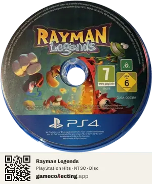 Rayman Legends PlayStation 4, NTSC disc