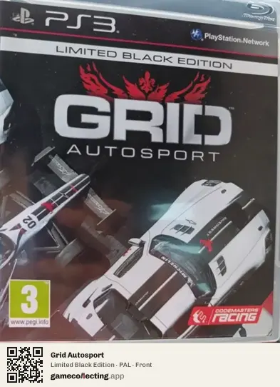 Grid Autosport PlayStation 3, PAL box front