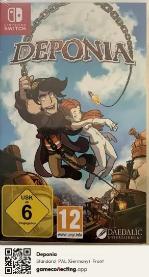 Deponia Nintendo Switch, Germany box front